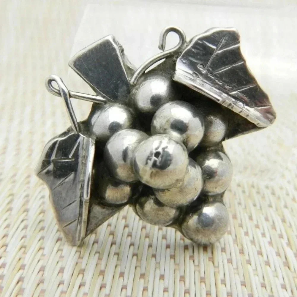 Mexico Taxco TI-01 Sterling Silver Grape Cluster